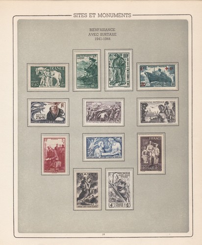 Timbres sites monuments - timbres“sites, et