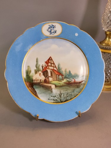 Assiette ancienne décor