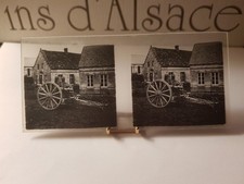 PLAQUE VERRE STEREO PHOTOGRAPHIQUE ORIGINALE CANON 75mm  GUERRE 1914 1918