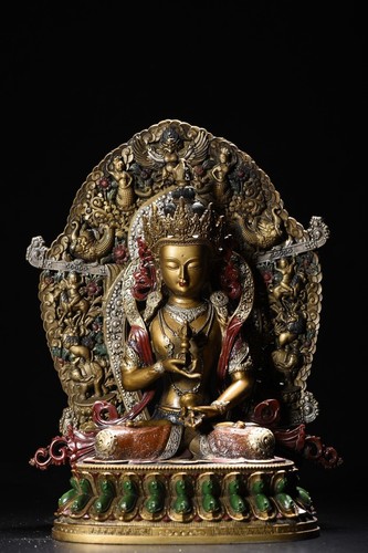 Bronze painted garuda pattern - painted,