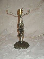    Art Nouveau  Pied de Lampe en fer forgé époque lampe Daum Muller 