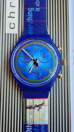 Swatch chrono scz400 médaille - chrono,