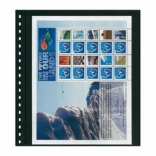 Feuilles de classement Omnia Lindner à 1 bande pour blocs, grand documents.