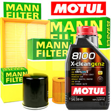 Set Entretien Pour Renault Espace IV 3.0 V6 DCI 4 Filtres Mann +8LT Huile Motul