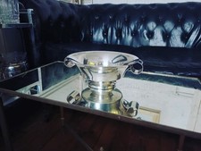 Rare Coupe  Métal Argenté