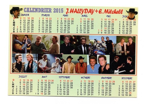 Johnny hallyday calendrier - hallyday,