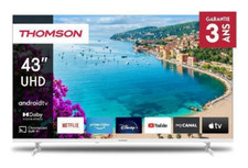 THOMSON 43" (109 cm) UHD LED Smart Android TV, Google Assistant, Wi-FI, Dolby Di