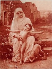 Le MESSIE (par le peintre DEMON-BRETON) - Planche du 19e siècle Grand Format