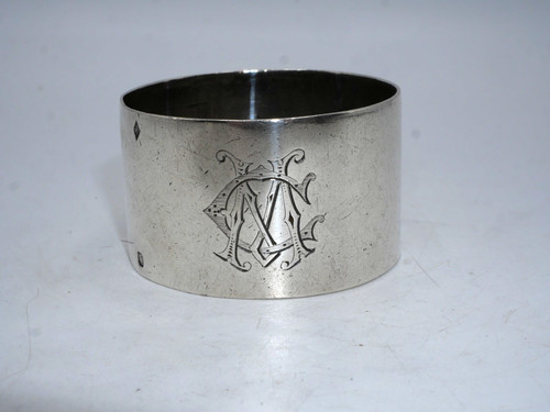 Beau rond serviette argent - de,