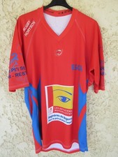 Maillot rugby ESCA porté n°2 rouge XXXL 3XL
