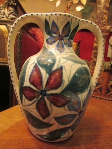 Ancien vase faience saint uze - faience,