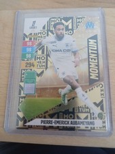 PANINI ADRENALYN XL 2024 2025 Momentum Aubameyang Marseille Sleeve + Top loader