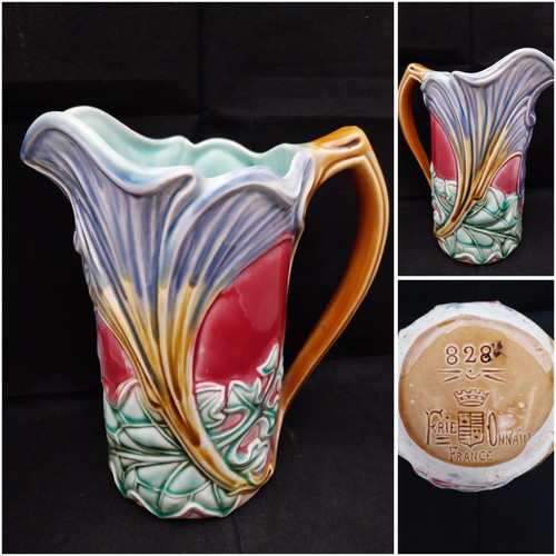 Rare pichet barbotine - pichet,