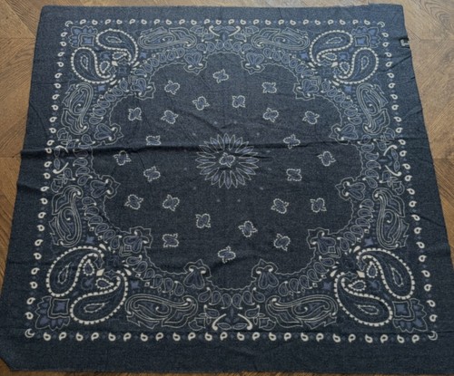 Grand bandana bleu - bleu, 100%
