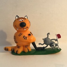 FIGURINE PVC PLASTIQUE ANCIENNE ISIDORE LE CHAT LES ENTRECHATS N° 1