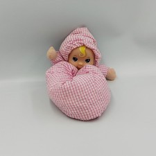Ancienne poupée chiffon rose vichy BABYS FIRST - 30345