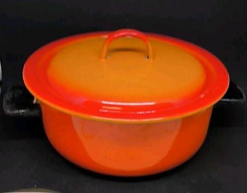 Faitout émaillé orange - faitout,