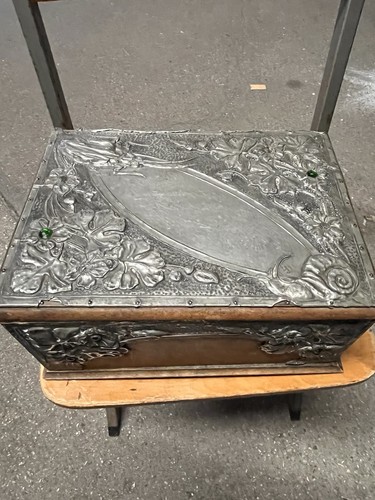 Coffret art nouveau étain - coffret,