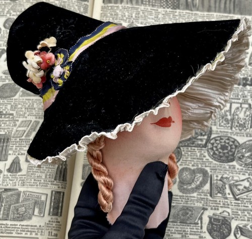 Ancien chapeau velours pour - ancien,