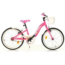 Vélo BICYCLETTE 20" BARBIE ROSE Avec Panier DINO BIKES Pour Fille