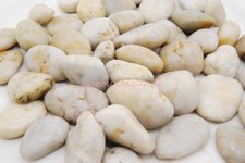 White Nature Polished Pebble Stone Wedding Garden Aquarium Home Art Decor LARGE