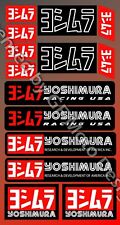 Yoshimura Metallic Exhaust Decal Set 14 Stickers Feuille Suzuki GSXR Laminée /48
