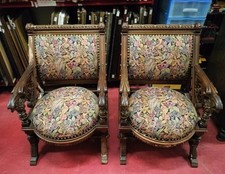 Paire fauteuils nobles - de,