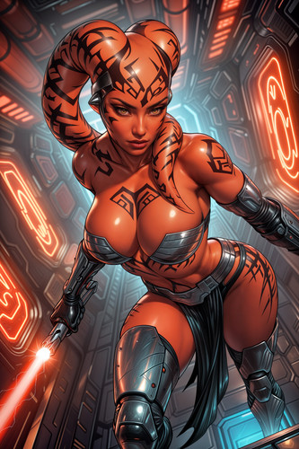 Darth talon fine art print - darth,