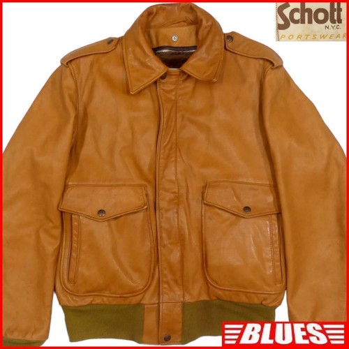 Schott leather flight jacket - m,