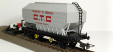 HOrnby acHO MECCANO 706 HO Wagon Trémie Transport De Céréales C.T.C. SNCF 1:87