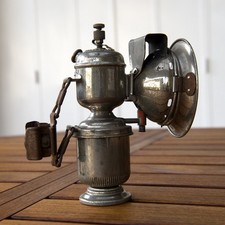 LAMPE LANTERNE A ACETYLENE DEBUT XXème SIECLE VELO /  MARQUE CICCA