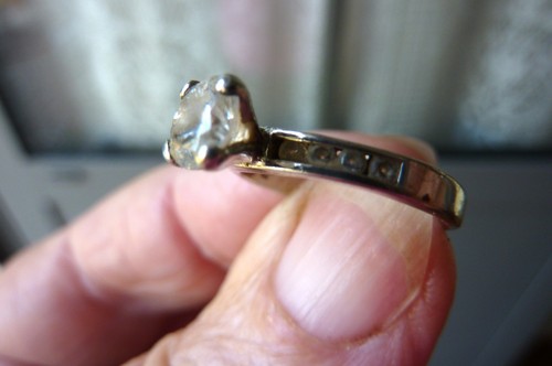 Bague solitaire argent - bague,