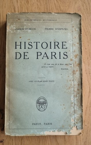 Paris très vieux livre sur - vieux,