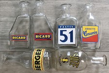 6 CARAFES ANCIENNES APÈRITIFS BERGER SUZE PASTIS RICARD CASANIS