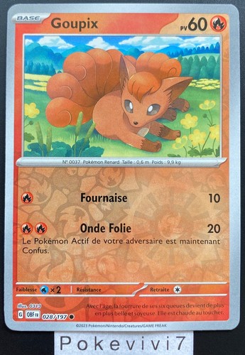 Carte pokemon goupix - pokemon,