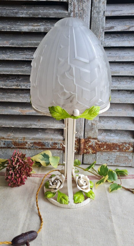 Ancienne lampe table fer - de,