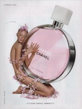 Publicité papier Parfum. Perfume ad Chance Eau Tendre de CHANEL 2010 USA