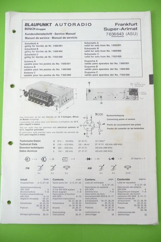Manuel service blaupunkt - de,