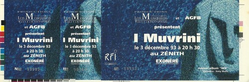 Rare ticket billet - ticket, concert