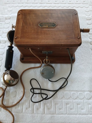 Rare ancien téléphone mural - tÉlÉphone,