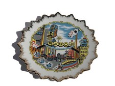 Vintage RENO Nevada 6” Souvenir Plate Casino Biggest Little City