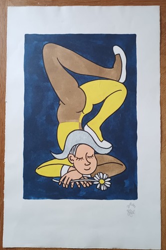 Lithographie signée jean - lithographie,