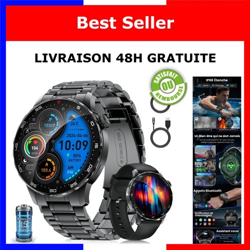 Montre connectée homme amoled - montre,
