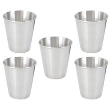 5 Pcs Gobelet Inox Tasse En