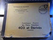 PEUGEOT 403 MANUEL ILLUSTRE DE PIECES DETACHEES