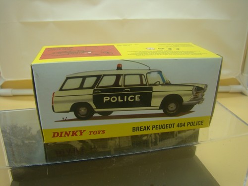 Peugeot 404 break police dinky - peugeot,