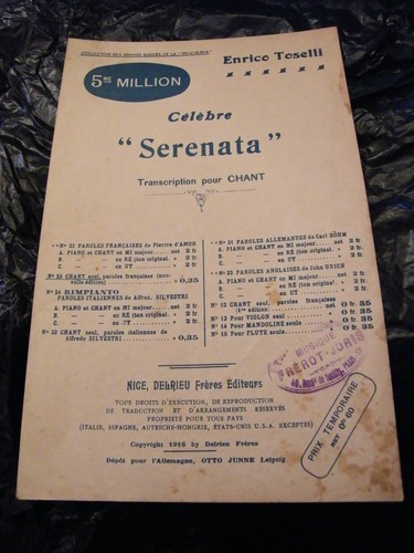 Partition serenata enrico - serenata,