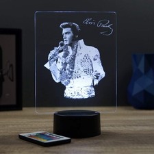 Lampe illusion 3D portrait Elvis Presley Hawaii