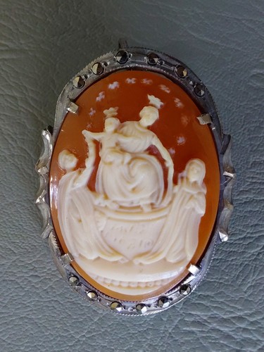 Pendentif camée argent - camée,