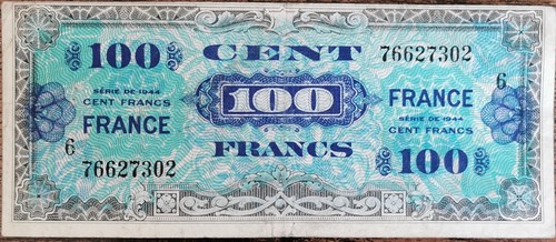 Billet 100 francs - 1944, france